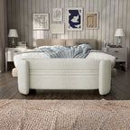 Banc de rangement contemporain en bouclette DH BASIC Pressice pour chambre à coucher ou entrée par Denhour
