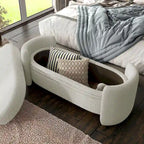Banc de rangement contemporain en bouclette DH BASIC Pressice pour chambre à coucher ou entrée par Denhour