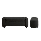 Banc de rangement contemporain en bouclette DH BASIC Pressice pour chambre à coucher ou entrée par Denhour