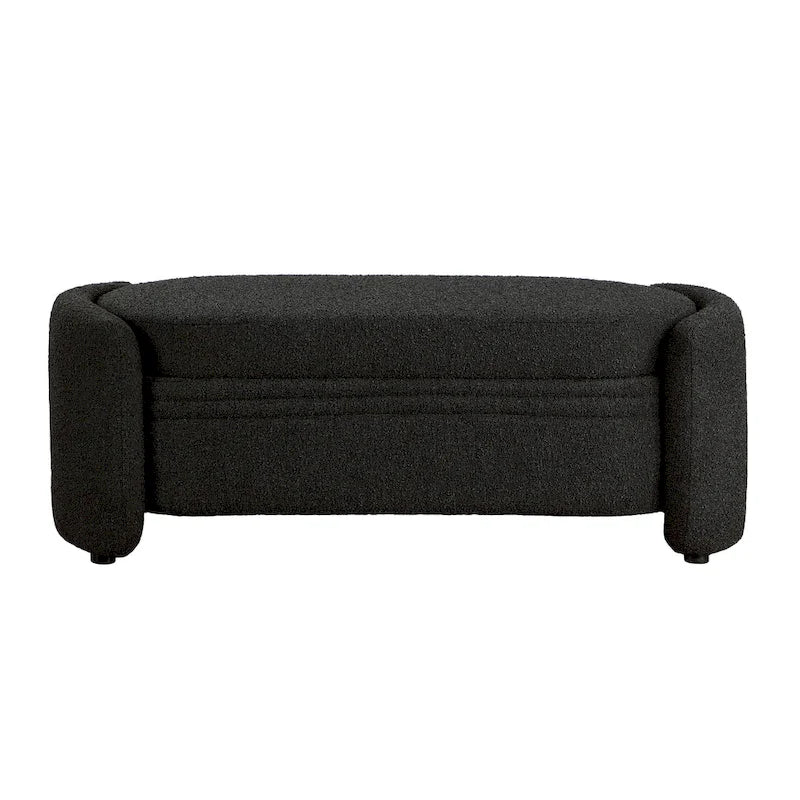 Banc de rangement contemporain en bouclette DH BASIC Pressice pour chambre à coucher ou entrée par Denhour
