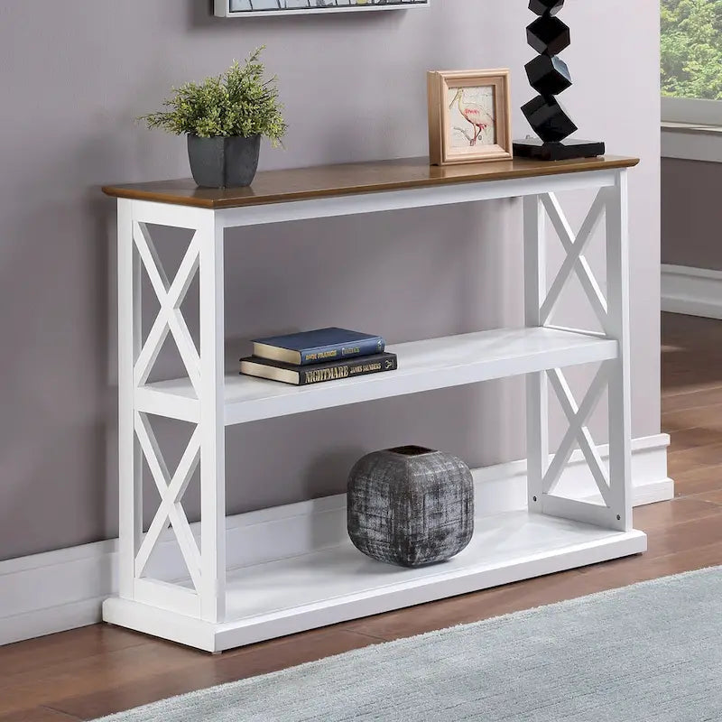 Table console avec étagères Coventry de Convenience Concepts