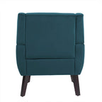 Fauteuil d'appoint capitonné en velours
