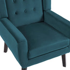 Fauteuil d'appoint capitonné en velours