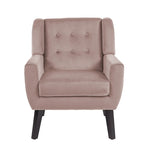 Fauteuil d'appoint capitonné en velours