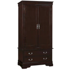 Armoire en bois avec 3 tiroirs et tringle à vêtements, 7 couleurs, 1 personne