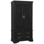 Armoire en bois avec 3 tiroirs et tringle à vêtements, 7 couleurs, 1 personne