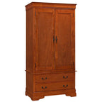 Armoire en bois avec 3 tiroirs et tringle à vêtements, 7 couleurs, 1 personne
