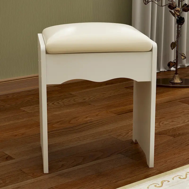 Coiffeuse de 100 cm de large avec tabouret et miroir tactile - 100 cm de large