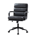 Fauteuil pivotant en similicuir | Camel / Noir / Sauge / Blanc / Marron / Marine | Simple