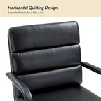 Fauteuil pivotant en similicuir | Camel / Noir / Sauge / Blanc / Marron / Marine | Simple