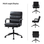 Fauteuil pivotant en similicuir | Camel / Noir / Sauge / Blanc / Marron / Marine | Simple