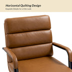 Fauteuil pivotant en similicuir | Camel / Noir / Sauge / Blanc / Marron / Marine | Simple