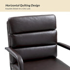 Fauteuil pivotant en similicuir | Camel / Noir / Sauge / Blanc / Marron / Marine | Simple