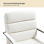 Fauteuil pivotant en similicuir | Camel / Noir / Sauge / Blanc / Marron / Marine | Simple