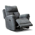Fauteuil inclinable pivotant en tissu, canapé inclinable manuel, ensemble de deux