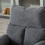 Fauteuil inclinable pivotant en tissu, canapé inclinable manuel, ensemble de deux