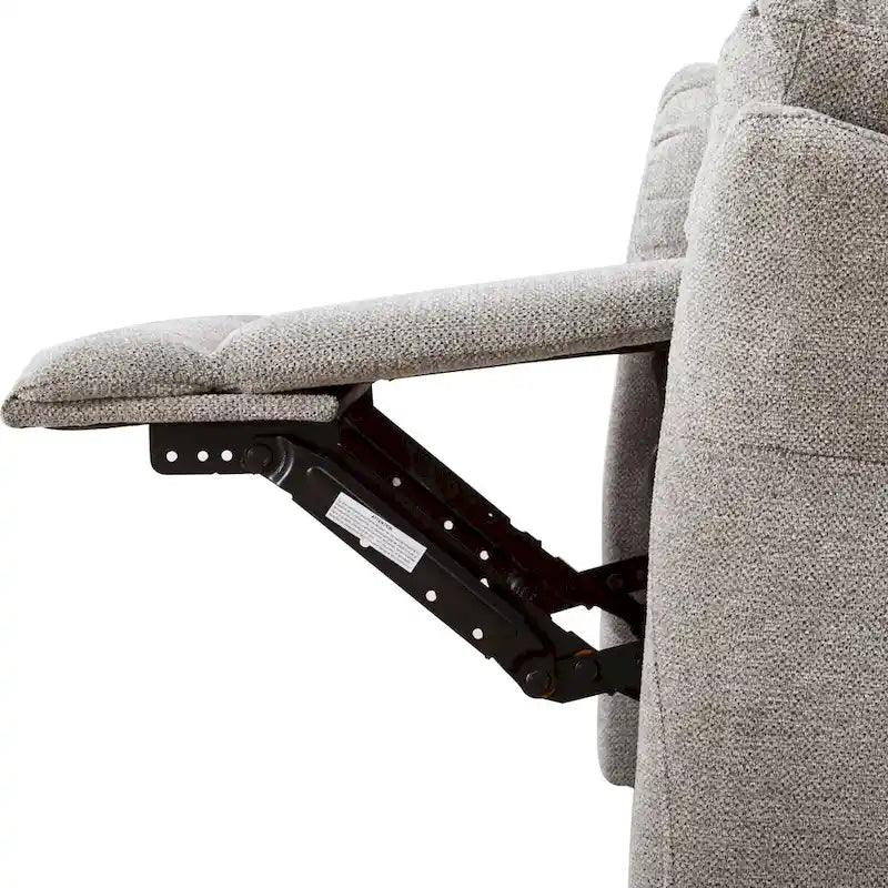 Fauteuil inclinable pivotant en tissu, canapé inclinable manuel, ensemble de deux