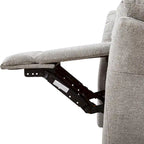 Fauteuil inclinable pivotant en tissu, canapé inclinable manuel, ensemble de deux