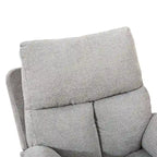 Fauteuil inclinable pivotant en tissu, canapé inclinable manuel, ensemble de deux