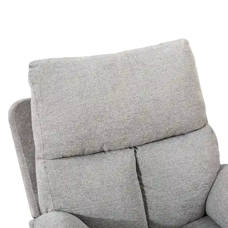 Fauteuil inclinable pivotant en tissu, canapé inclinable manuel, ensemble de deux
