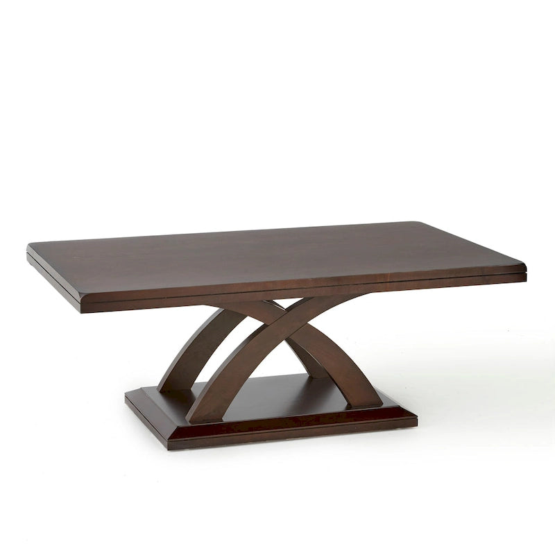 Ensemble de 3 tables basses expresso, pieds en X, salon pouvant accueillir 1 à 3 personnes
