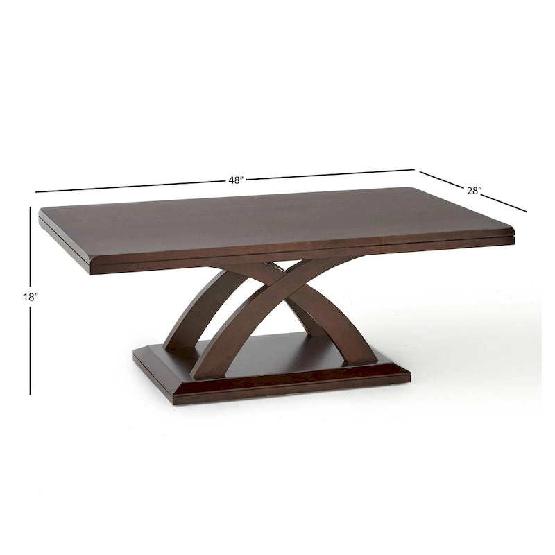 Ensemble de 3 tables basses expresso, pieds en X, salon pouvant accueillir 1 à 3 personnes