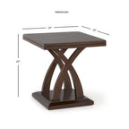 Ensemble de 3 tables basses expresso, pieds en X, salon pouvant accueillir 1 à 3 personnes