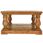 Table basse Edmaire Light Natural Baluster 55 pouces par iNSPIRE Q Artisan