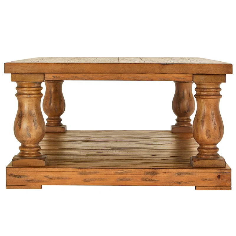Table basse Edmaire Light Natural Baluster 55 pouces par iNSPIRE Q Artisan