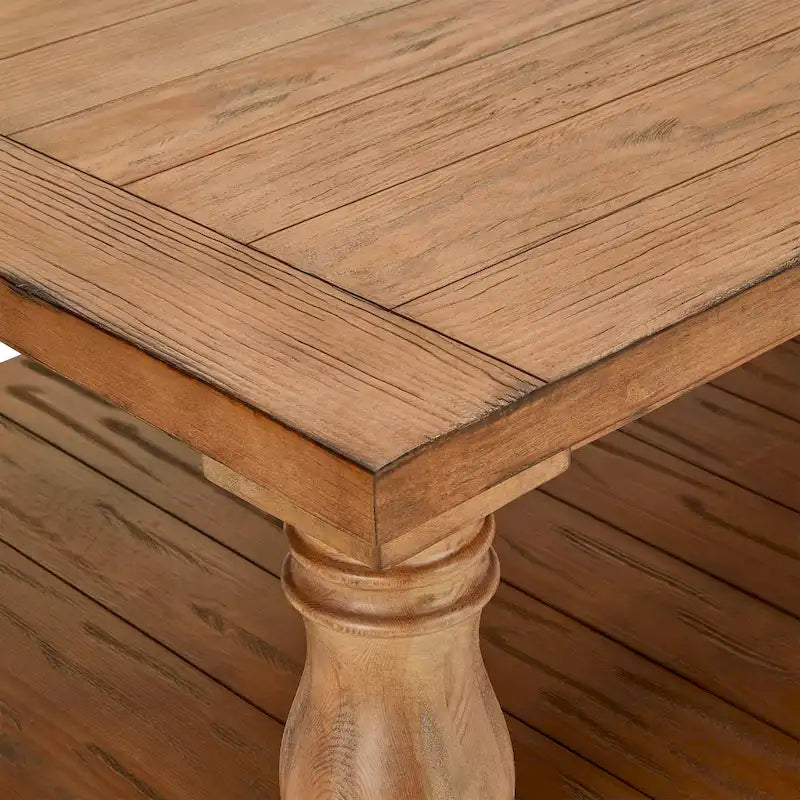 Table basse Edmaire Light Natural Baluster 55 pouces par iNSPIRE Q Artisan