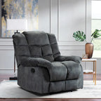 Fauteuil inclinable manuel en tissu et canapé simple