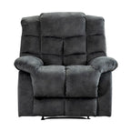Fauteuil inclinable manuel en tissu et canapé simple
