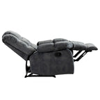 Fauteuil inclinable manuel en tissu et canapé simple