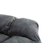 Fauteuil inclinable manuel en tissu et canapé simple