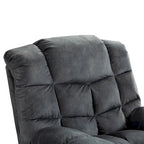 Fauteuil inclinable manuel en tissu et canapé simple