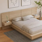 Ensemble de chambre à coucher 4 pièces Napa avec table de chevet flottante