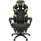 Chaise de jeu RESPAWN 110 Pro - Chaise de jeu avec repose-pieds, chaise de bureau ergonomique