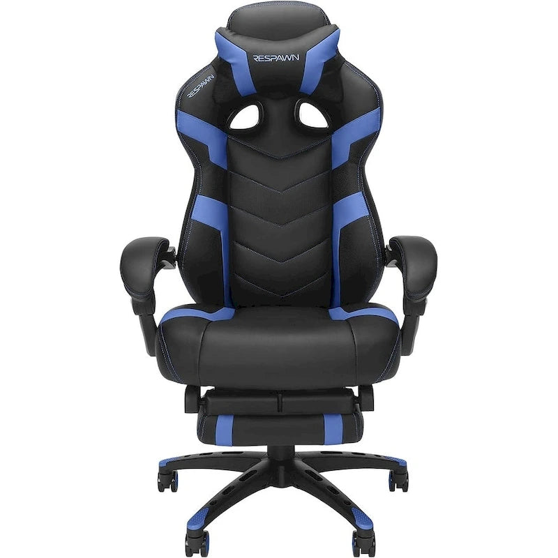 Chaise de jeu RESPAWN 110 Pro - Chaise de jeu avec repose-pieds, chaise de bureau ergonomique