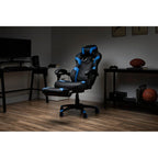 Chaise de jeu RESPAWN 110 Pro - Chaise de jeu avec repose-pieds, chaise de bureau ergonomique