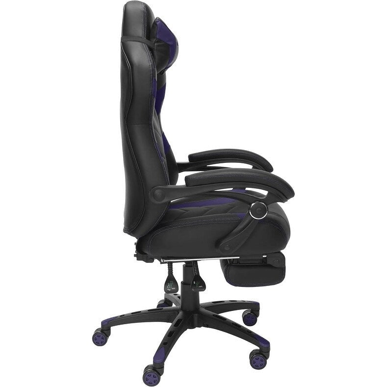 Chaise de jeu RESPAWN 110 Pro - Chaise de jeu avec repose-pieds, chaise de bureau ergonomique