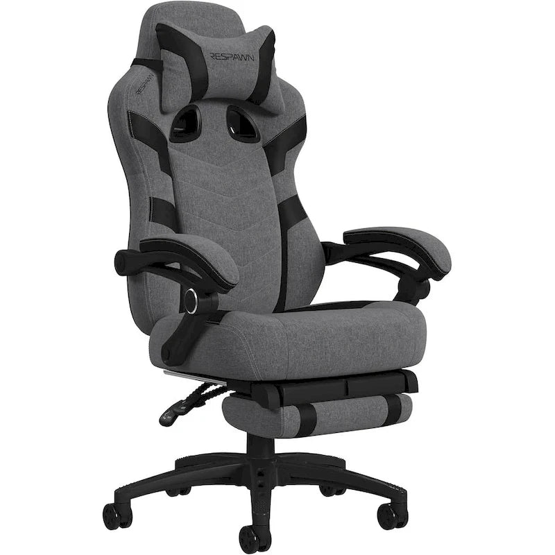 Chaise de jeu RESPAWN 110 Pro - Chaise de jeu avec repose-pieds, chaise de bureau ergonomique