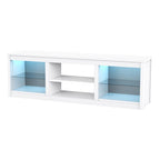 Meuble TV Console Moderne 66" avec LED RGB pour TV jusqu'à 75"