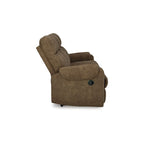 Canapé inclinable 3 places en similicuir marron, 86 po L