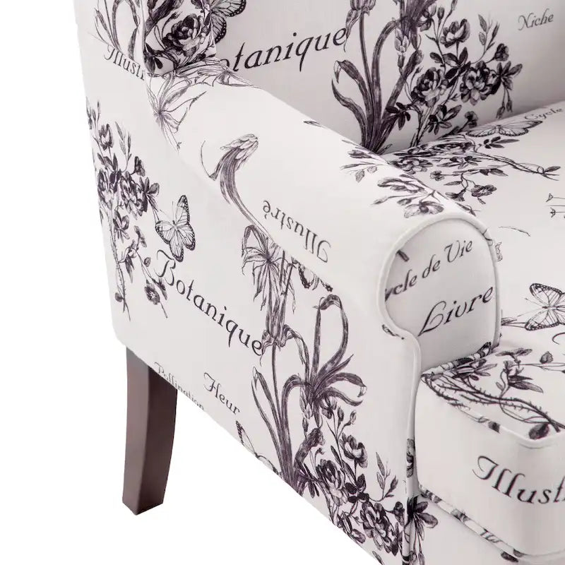 Fauteuil d'appoint avec pieds tournés, lot de 2, bleu/beige/gris