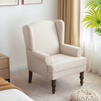 Fauteuil d'appoint avec pieds tournés, lot de 2, bleu/beige/gris