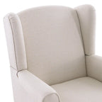 Fauteuil d'appoint avec pieds tournés, lot de 2, bleu/beige/gris