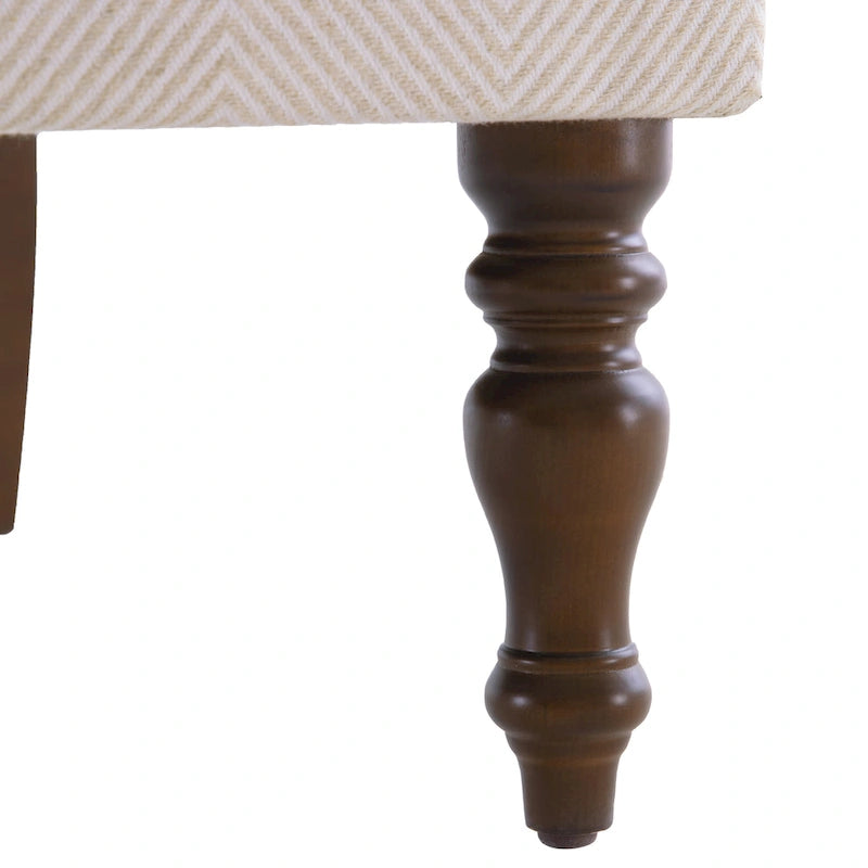 Fauteuil d'appoint avec pieds tournés, lot de 2, bleu/beige/gris