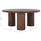 Table basse ronde Mork à 3 pieds SAFAVIEH Home - 40Lx40Px18H