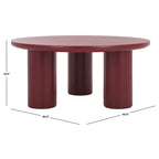 Table basse ronde Mork à 3 pieds SAFAVIEH Home - 40Lx40Px18H