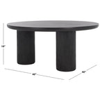 Table basse ronde Mork à 3 pieds SAFAVIEH Home - 40Lx40Px18H
